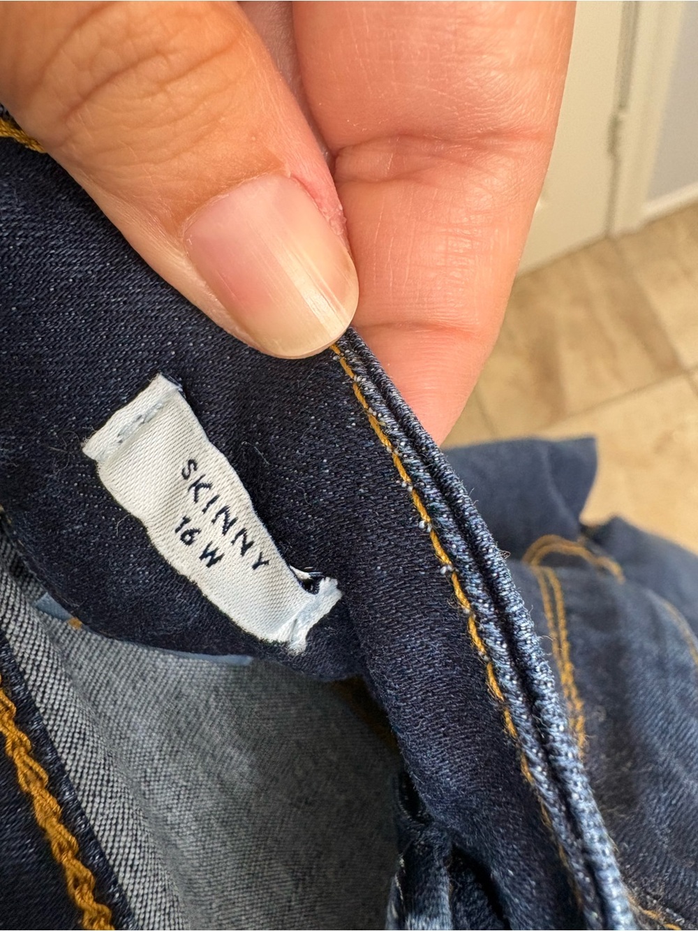 Crown & Ivy Dark Blue Women's Slim Fit Jeans - Picture 3 of 3